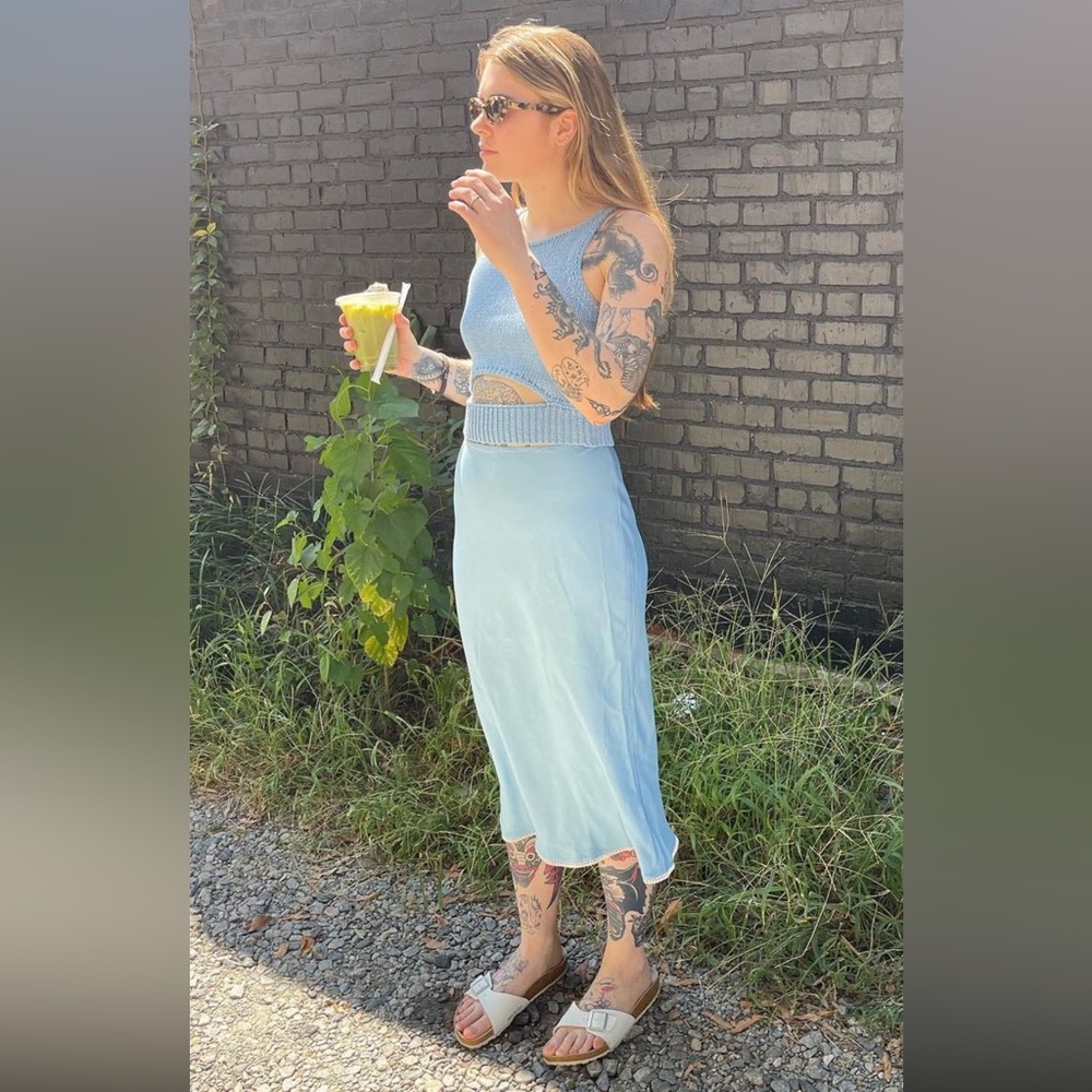 Ciao Lucia Valeria Skirt sky blue